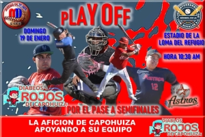 DOMINGO DE ´PLAY OFF EN EL Liga Interbarrial de Béisbol de la Comisaría Rosales A. C.