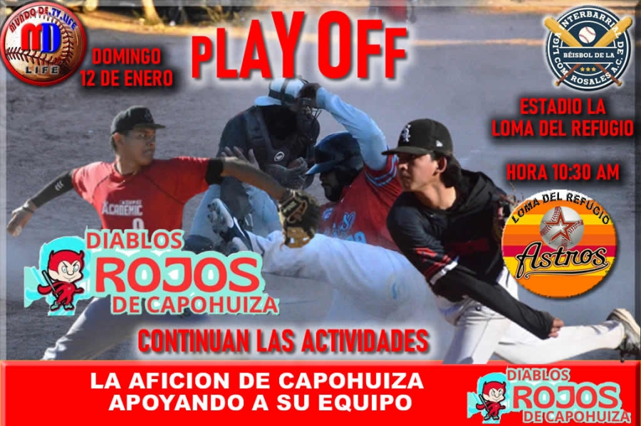 CONTINUAN LAS ACTIVIDADES DE PLAYOFF EN LA Liga Interbarrial de Béisbol de la Comisaría Rosales A. C.