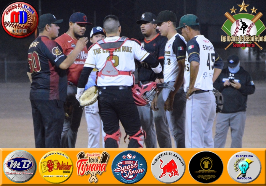 MARTES DE LA CUARTA JORNADA EN LA Liga Nocturna de Béisbol Regional Segunda Fuerza
