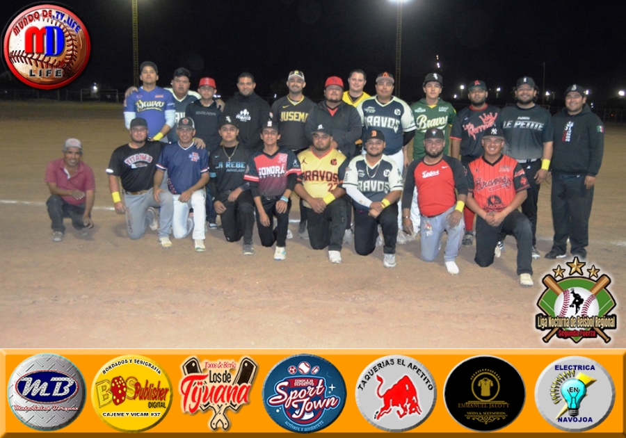 SEGUNDA JORNADA EN LA LIGA NOCTURNA DE BEISBOL REGIONAL SEGUNDA FUERZA